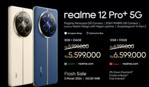 Smartphone Flagship Banderol Harga 5 Jutaan, Realme 12 Pro Plus 5G yang Punya Kamera Telefoto Periskop