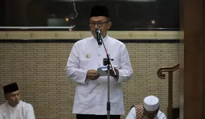Pj Wali Kota Gani Muhamad Hadiri Isra Mikraj Sekaligus Syukuran HUT Kota Bekasi