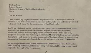 Isi Surat Joe Biden Buat Prabowo Subianto, Ucapkan Selamat Unggul Pilpres 2024