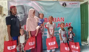 IMS Bersama Prudential Syariah Sebar 50 Paket Gizi Untuk Anak Parungpanjang Bogor