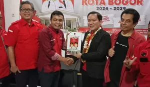 Mantapkan Ikhtiar, Bakal Calon Wali Kota Bogor dr Rayendra Ikuti Penjaringan PDIP