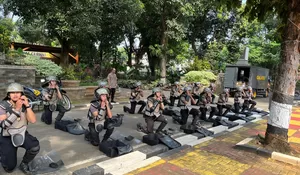 Tingkatkan Kemampuan Anggota, Polres Purwakarta Gelar Latkatpuan Gerakan Dasar Dalmas