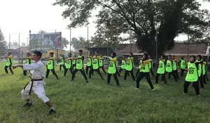 Tingkatkan Kemampuan, Personel Polres Purwakarta Ikuti Latihan Bela Diri Polri