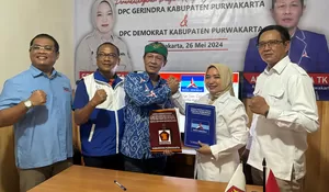 Teken Kerja Sama Politik, Gerindra Sepakat Koalisi dengan Demokrat pada Pilkada 2024 di Purwakarta