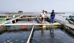 Patroli di Waduk Jatiluhur, Satpolairud Polres Purwakarta Cek Perahu Transportasi Warga