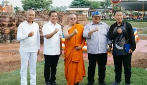 Hadiri Pujabakti Waisak di Candi Jiwa dan Candi Blandongan, Bupati Karawang Aep Syaepuloh : Wujud Toleransi, Ekonomi Ikut Meningkat