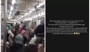 Tawuran di Rel Tanjung Priok Buat Penumpang Panik Sampai Harus Jongkok di Dalam Kereta
