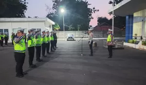 Satlantas Polres Purwakarta Manfaatkan Apel Pagi untuk Penyampaian Informasi dan Wujud Displin Personel