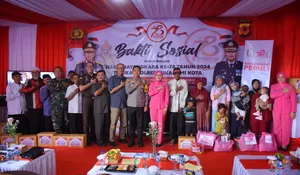HUT Bhayangkara ke-78 ala Polres Sukabumi Kota, Momen Polri Presisi Menuju Indonesia Emas