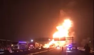 Ternyata Ini Penyebab Truk Tangki Bermuatan BBM Terbakar di Tol Ngawi, Polisi: Percikan Api di Kampas Rem