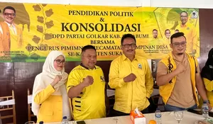 Bakal Calon Bupati Sukabumi Asep Japar Kuatkan Konsolidasi bareng Kader Golkar