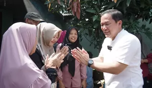 Emak-emak Majelis Taklim di Kedung Waringin Dukung Dokter Rayendra jadi Wali Kota Bogor