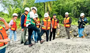 Lewat Tailing Freeport, Owner PT Jhonlin Group Bangun Jalan Demi Wujudkan Program Ketahanan Pangan 1 Juta Hektare Sawah