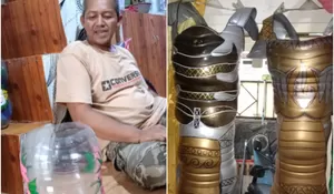 Dari Sampah Plastik Menjadi Karya Seni: Inovasi Agus Sanjaya di Bogor