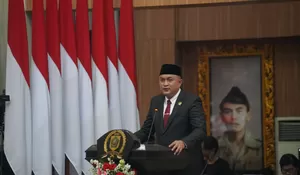 55 Anggota DPRD Bogor Dilantik, Rudy Susmanto Terpilih Jadi Ketua DPRD Sementara