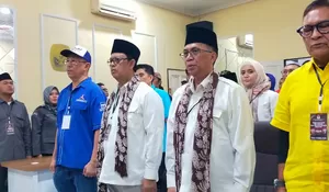 Panaskan Bursa Pilkada Kota Sukabumi, Mohamad Muraz dan Andri Setiawan Resmi Daftar ke KPU