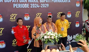 Resmi Maju Pilkada Purwakarta, Anne Ratna Mustika-Budi Hermawan Jadi Pendaftar Pertama ke KPU