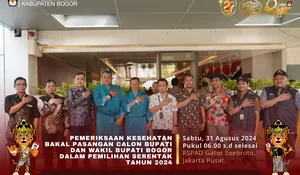 Pemeriksaan Kesehatan Selesai, KPU: Dua Paslon Pilbup Bogor Penuhi Syarat