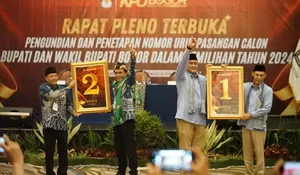 Data Quick Count Pibup Bogor 96,80 Persen: Rudy dan Jaro Ade Menang 72,06 Persen Tinggalkan Bayu - Musa