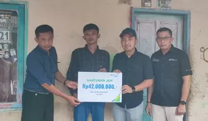 Kader Partai Meninggal, Nasdem dan BPJS Ketenagakerjaan di Karawang Berikan Santunan