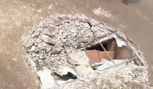 Baru Setahun Dibangun, Sodetan di Kotabaru Karawang Jebol, Pemdes Salahkan Kendaraan Proyek SD