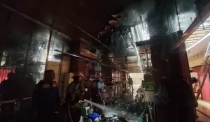 Kios di Pasar Palabuhanratu Sukabumi Kebakaran, Pengunjung Panik Berhamburan