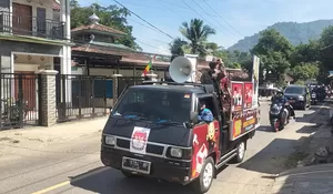 Tingkatkan Partisipasi Pemilih, PPK Simpenan Sukabumi Gelar Kirab Pilkada 2024