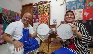 Ilham Habibie Turun ke Bogor, Kunjungi Toko Batik Handayani Geulis 