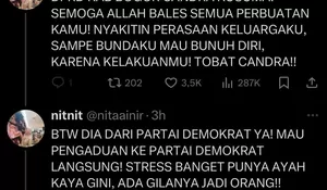 Viral di X Anggota DPRD Bogor dari Partai Demokrat Candra Kusuma Diamuk Sang Anak Gegara Selingkuh, Telpon Sebulan Sekali, SMS Nggak Pernah Dibalas