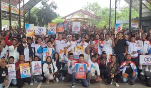 Ketemu 1.200 Relawan Kordes, Paslon Aep Maslani Gelar Konsolidasi Akbar Menangkan Pilkada Karawang