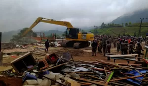 Penertiban Bangunan Liar  Tahap Tiga di Puncak Bogor, 20 Bangunan Dibongkar Satpol PP