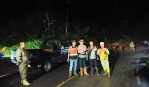 Begini Kondisi Terkini Jalan Bagbagan - Kiaradua Sukabumi Usai Tertimbun Tanah Longsor