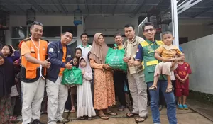 Baznas Kota Bogor Salurkan Bantuan ke 2 Desa Terdampak Bencana Alam di Sukabumi