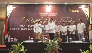 KPU Purwakarta Tetapkan Om Zein dan Abang Ijo Sebagai Calon Bupati dan Wakil Bupati Terpilih Hasil Pilkada 2024 