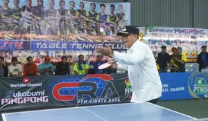 Ratusan Atlet Ikuti Turnamen Tenis Meja Wali Kota Cup 2025 di Sukabumi, Kusmana Hartadji : Wadah Mencetak Talenta Muda