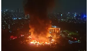 Kebakaran di Kemayoran Jakarta, Ratusan Rumah Ludes Dilalap Api