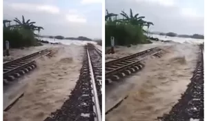 Perjalanan KA di Jawa Tengah Lumpuh Akibat Banjir, Simak Jadwal Terbarunya!