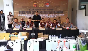 Bongkar Pabrik Tembakau Sintetis Terbesar di Jabar, Polres Bogor Buru Dua DPO, Barang Bukti Capai Rp350 Miliar