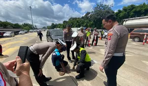 Sebelum Tabrak Kendaraan di Gerbang Tol Ciawi, Truk Galon Aqua Sudah Hilang Kendali, Sopir Lompat Sebelum Kecelakaan