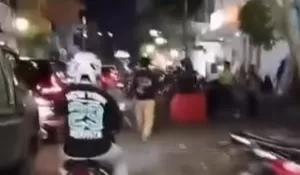 Akhir Pekan Mencekam di Jalan Protokol Kota Sukabumi, Dua Geng Motor Bentrok di Tengah Keramaian Warga