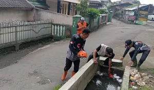 Cek Lokasi Rawan Banjir di Jalan Siliwangi, BPBD Kota Sukabumi : Sungai Cileles Alami Pendangkalan