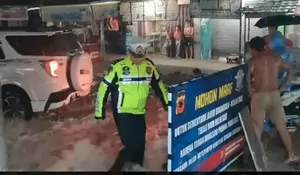 Diterjang Longsor dan Banjir, Jalan Nasional Bagbagan Kiaradua Sukabumi Putus Total