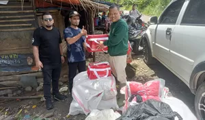 Legislator PKB Sukabumi Kirim Bantuan Sembako untuk Korban Banjir Bandang di Cidadap