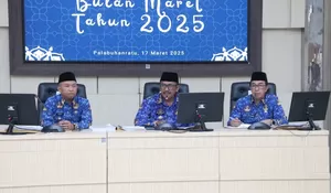 Rapat Dinas Bulanan, Bupati Sukabumi Asep Japar Bahas Strategi Penanganan Bencana dan Stabilitas Pangan