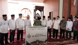 Resmikan Masjid Agung Al Ikhlas Podomoro Tenjo, Menag Titip Pesan Ini