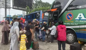 H-5 Lebaran, Terminal Baranangsiang Bogor Masih Dipadati Pemudik