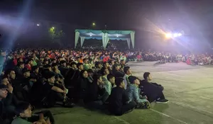 Ribuan Warga Nobar Timnas Indonesia vs Bahrain di Stadion Pakansari, Optimis Tiga Poin