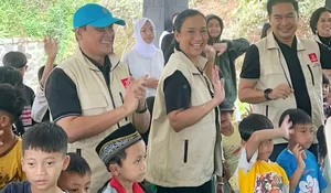 Trauma Healing Pascabencana di Puncak Bogor, APSAI Gandeng Shahnaz Haque Ajak Anak-anak Bermain dan Bernyanyi