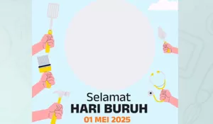 Link Download Twibbon Hari Buruh 2025 Gratis untuk Memperingati May Day