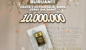 Hati-hati, Akun Cibinong City Mall Dihack, Iming-imingi Tebus Murah Emas Antam 25 Gram Rp10 Juta